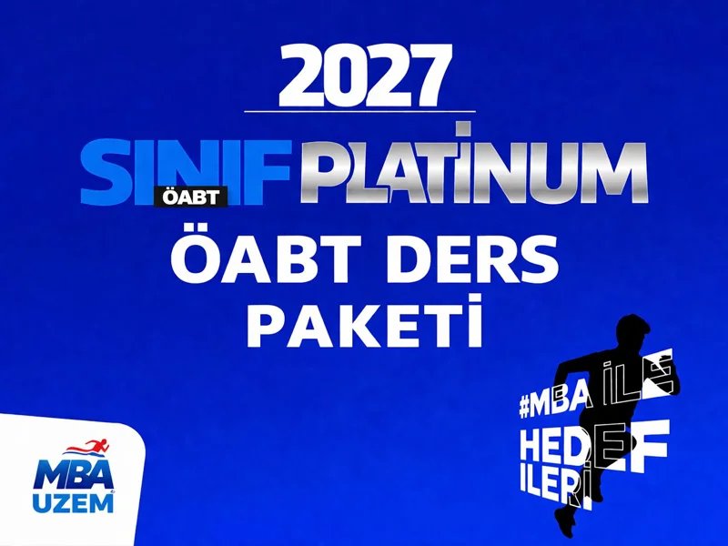 2027 SINIF ÖĞRETMENLİĞİ ERKEN KAYIT ÖABT CANLI+VİDEO PLATINIUM DERS PAKETİ (KAMPLI)